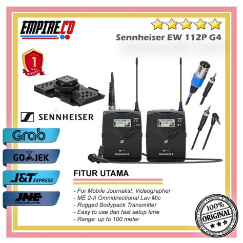 Jual SENNHEISER EW 112P G4 WIRELESS MICROPHONE Shopee Indonesia