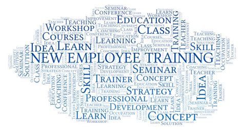 New Employee Training Word Cloud Stock Illustration Illustration Of