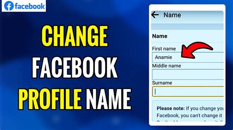 How To Change Facebook Profile Name 2022 Change Facebook Id Name From