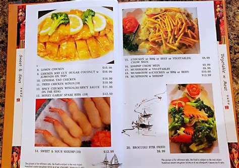 Menu At Ruby Chinese Restaurant Cornwall