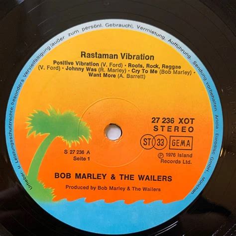 Bob Marley & The Wailers - Rastaman Vibration - Vinyl LP - 1976 - DE - Reissue | HHV