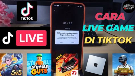 Cara Live Game Di Tiktok Youtube