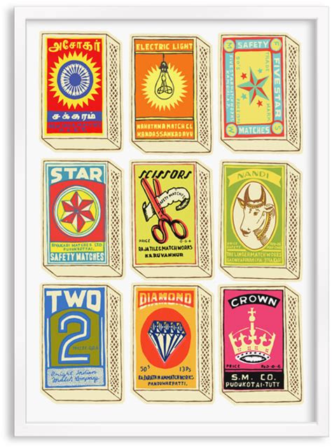 Retro Matchboxes - Patrick Edgeley Prints