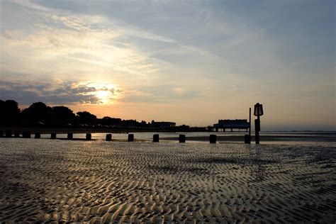 Cleethorpes Beach Sunset Evening Sun At Cleethorpes Beach Flickr