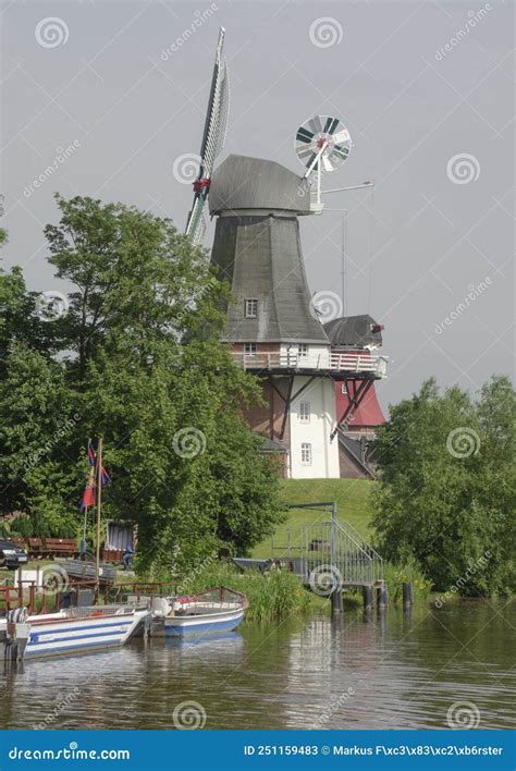 The Greetsiel Twin Mills Are The Landmark Of Greetsiel A District Of