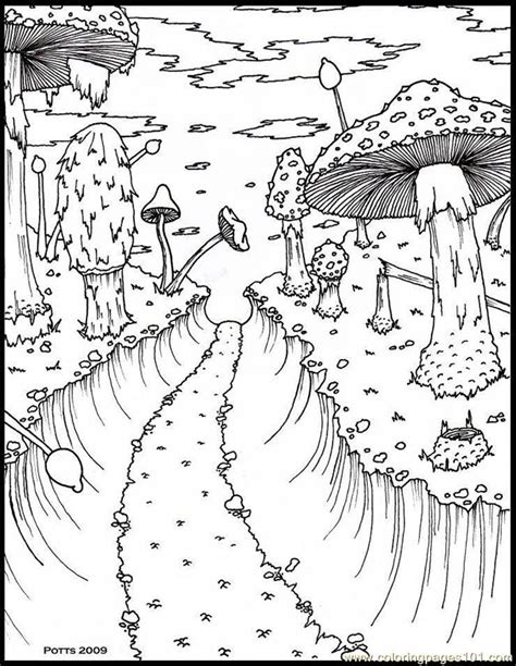 Jungle Scene Coloring Pages