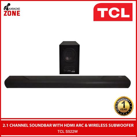 TCL S522W Soundbar / 2.1 Channel Soundbar with HDMI ARC / Soundbar with Wireless Subwoofer / TCL ...