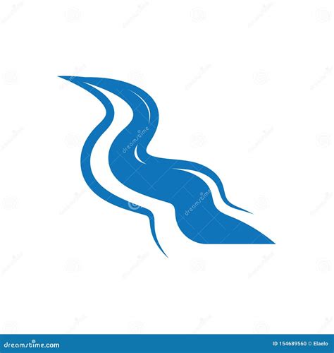 River Icon Vector Illustration Design Stock Vector Illustration Of