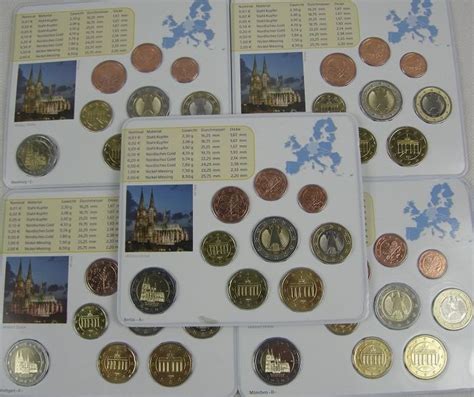 Germany Year Set Fdc A D F G J Incl X Euro Nordrhein