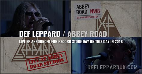 D Years Ago Def Leppard Announce Live At Abbey Road Studios Ep For