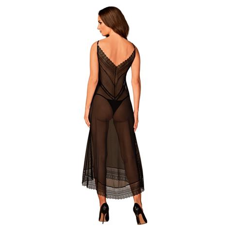 Lingerie Sexy Nuisette Longue Et Transparente Estiqua Obsessive