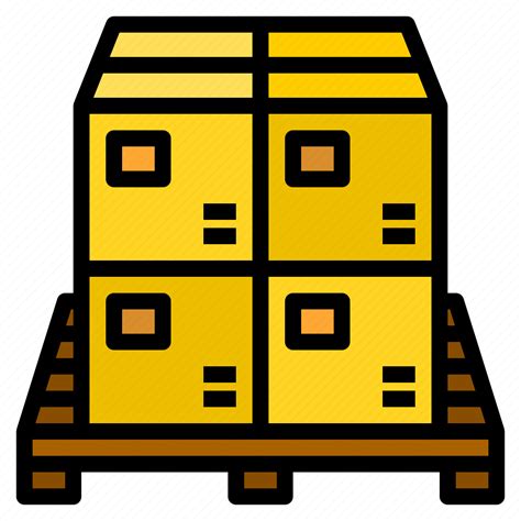 Box Delivery Logistic Pallet Icon Download On Iconfinder