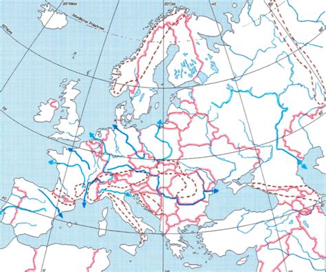 Europa Physikalische Merkmale Flüsse