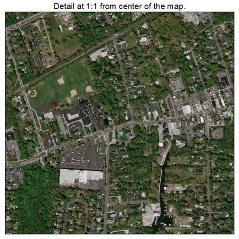 Aerial Photography Map of Center Moriches, NY New York