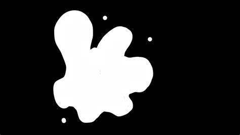 White Liquid Transitions In Hand Drawn Cartoon Doodle Style On Plain