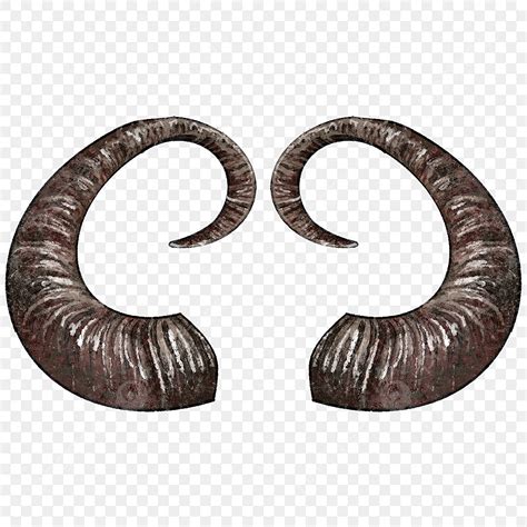 Brown Curved Demon Devil Horns Devil Horn Evil PNG Transparent