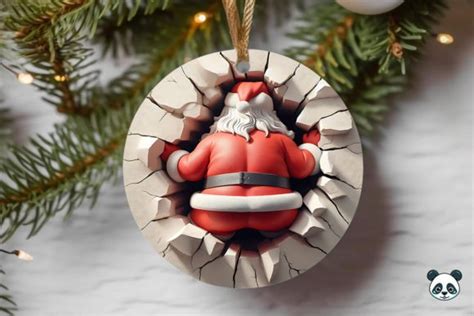 Cute Santa D Christmas Ornament Bundle Bundle Creative Fabrica