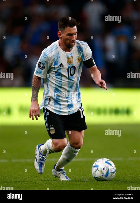 London England June Lionel Messi Of Argentina During Finalissima