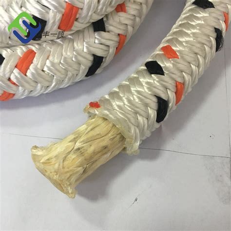 64mm Double Braided UHMWPE Ship Mooring Rope Tug Towing Rope China