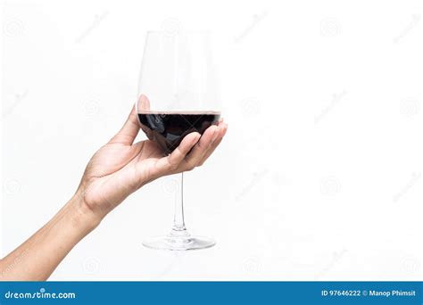 Hand Holding A Glass Of Wine Stock Photo Image Of Gourmet Background