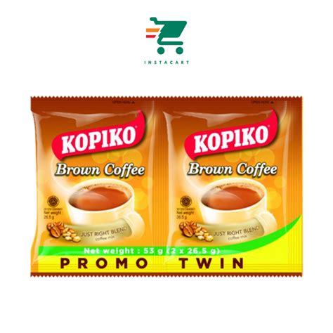 InstaCart Kopiko Brown Coffee Twin Pack 53g X 10s 3 In 1 Instant Kape