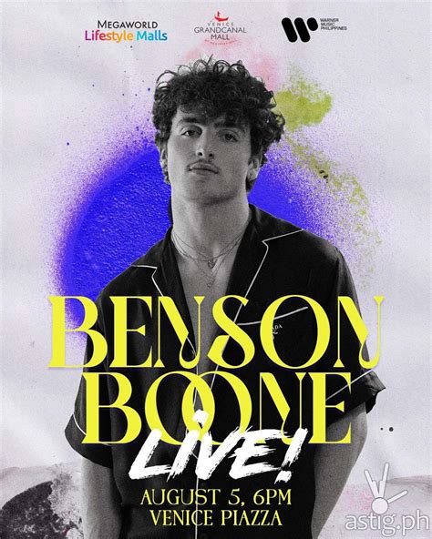 Get Swooned by Rising Star Benson Boone at Venice Piazza | ASTIG ...