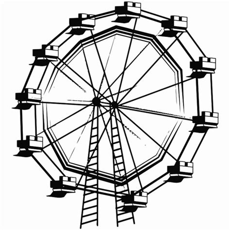 Ferris Wheel Coloring Page At Free Printable