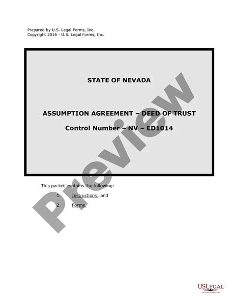 Nevada Assumption Agreement Of Deed Of Trust And Release Of Original Mortgagors Deed Of Trust