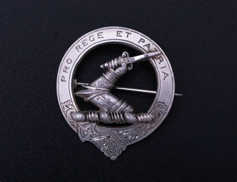 Cameron A Scottish Provincial Sterling Silver Clan Badge