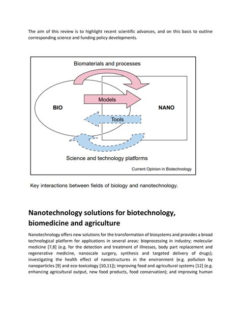 SOLUTION: Nanotechnology and Biomedicine - Studypool