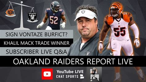 Oakland Raiders Report Live Fan Mailbag Plus Q A With Mitchell Renz