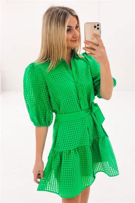 Georgi Mini Dress Green Jean Jail