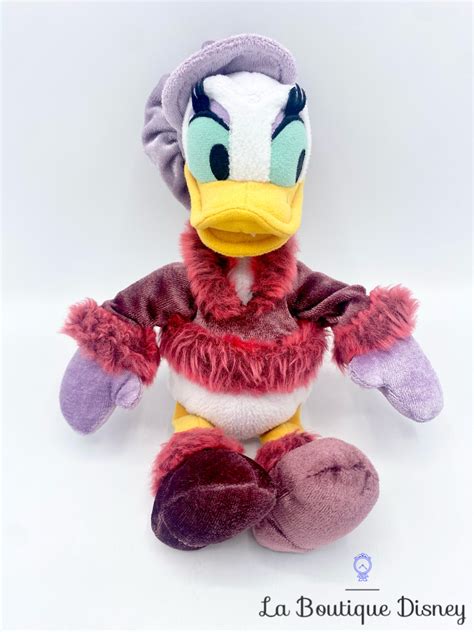 Peluche Daisy Hiver Disneyland Paris Disney Canard Manteau Chapeau