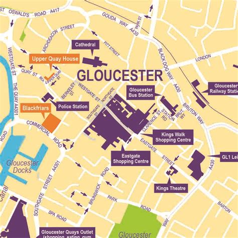 Campus Maps for the University of Gloucestershire by Lovell Johns