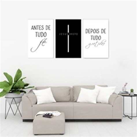 Quadro Decorativo Pe As Antes De Tudo F Jesus Cristo Caverna Store