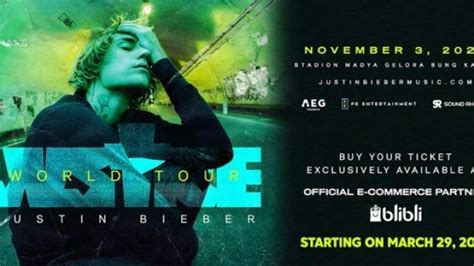 Cara Membeli Tiket Konser Justin Bieber Di Jakarta Berikut Daftar