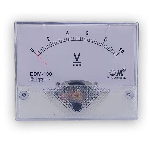 Om Meters Edm Rectangular Moving Coil Analog Panel Meter V Dc