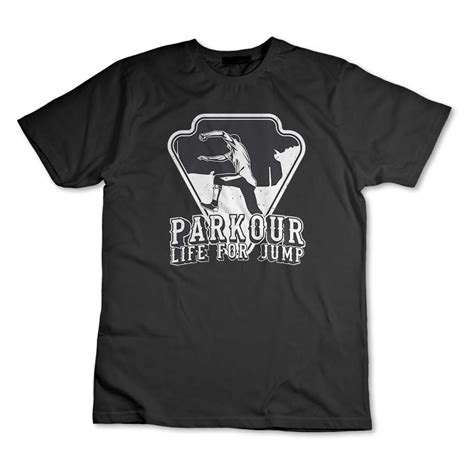 Camisa Camiseta Parkour Life For Jump Esporte Zuka