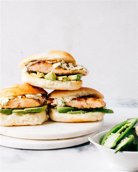 Moist And Flaky Salmon Burgers Foodess