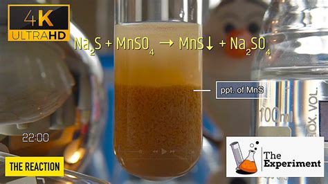 How Manganese Ii Sulfate Mnso4 Reacts With Sodium Sulfide Na2s