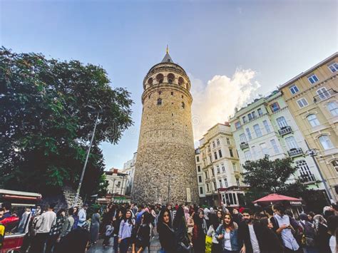 Galata Tower And The Street In The Old Town Of Istanbul Turkey 27