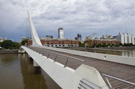 Premium Photo Puente De La Mujer Womens Bridge Is A Rotating