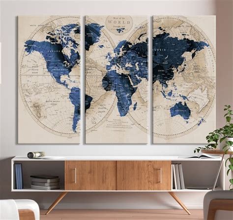 Large World Map Wall Decor Brigid Theodora