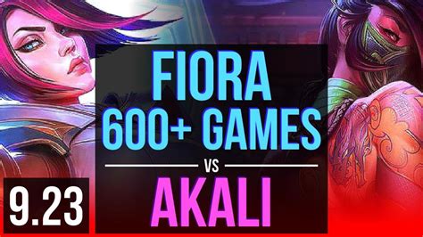 Fiora Vs Akali Top 1 6m Mastery Points 600 Games 2 Early Solo