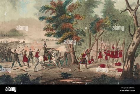 Title Battle Of The Thames And The Death Of Tecumseh By The Kentucky