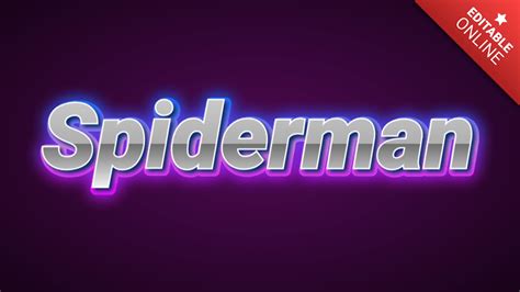 Spiderman | Karaoke 3D | Text Effect Generator