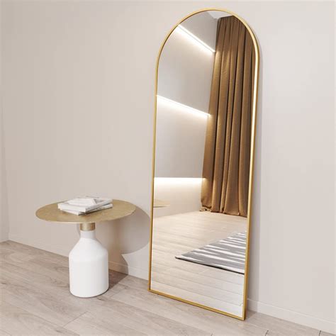 Amazon.com: BEAUTYPEAK 64"x21" Full Length Mirror Arch Floor Mirror ...