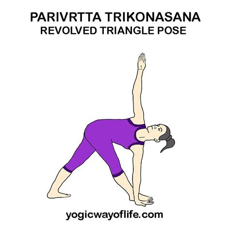 Parivrtta Trikonasana Revolved Triangle Pose Yoga Poses Advanced