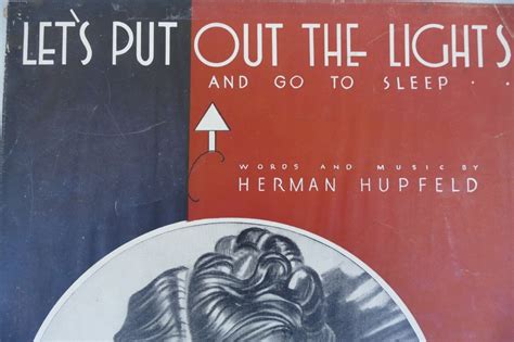 Let S Put Out The Lights 1932 By Herman Hupfield Harms Incorporated EBay