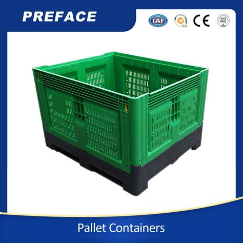 The New Heavy Duty Large Four Entry Vented Stackable Foldable Plastic